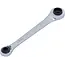 BGS Ratel ringsleutel "4 in 1" - 10 x 12, 14 x 17 mm