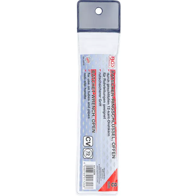 BGS Ratel ringsleutel, open - 8 mm