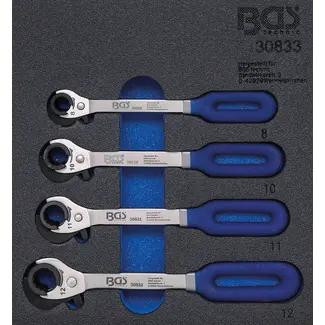 BGS Gereedschapmodule 1/6: ratelsleutel - 4 delig