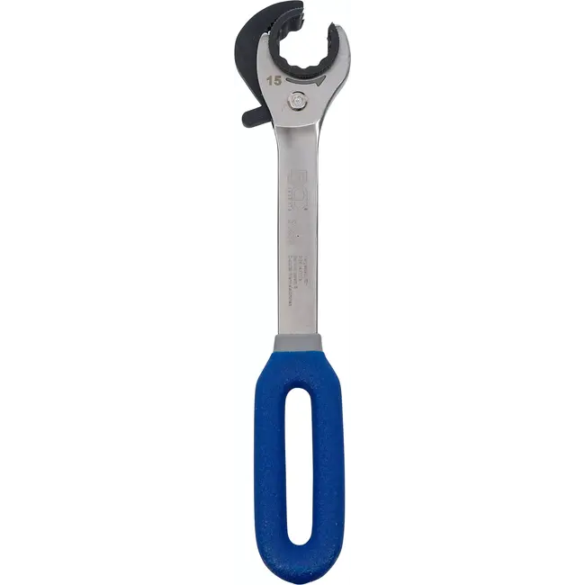 BGS Ratel ringsleutel, open - 15 mm