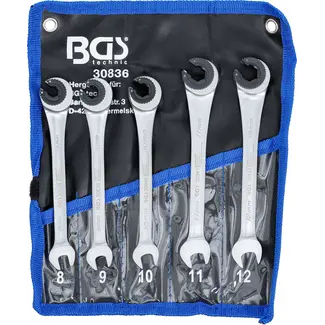 BGS Ratelring-steeksleutelset - open - 5 delig