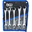 BGS Ratelring-steeksleutelset - open - 5 delig