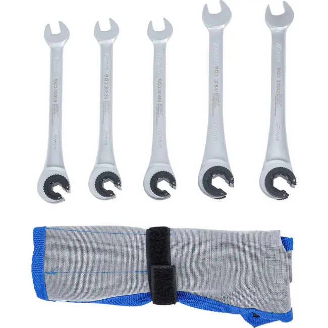 BGS Ratelring-steeksleutelset - open - 5 delig