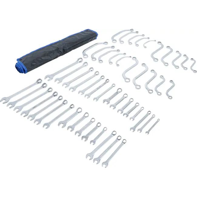 BGS Steek-/ringsleutelassortiment - inchmaten/metrisch - 50 delig