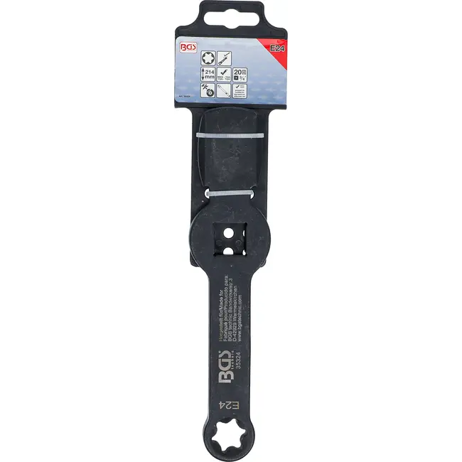 BGS Slag-ringsleutel - E-profiel (voor Torx) - met 2 slagvakken - E24