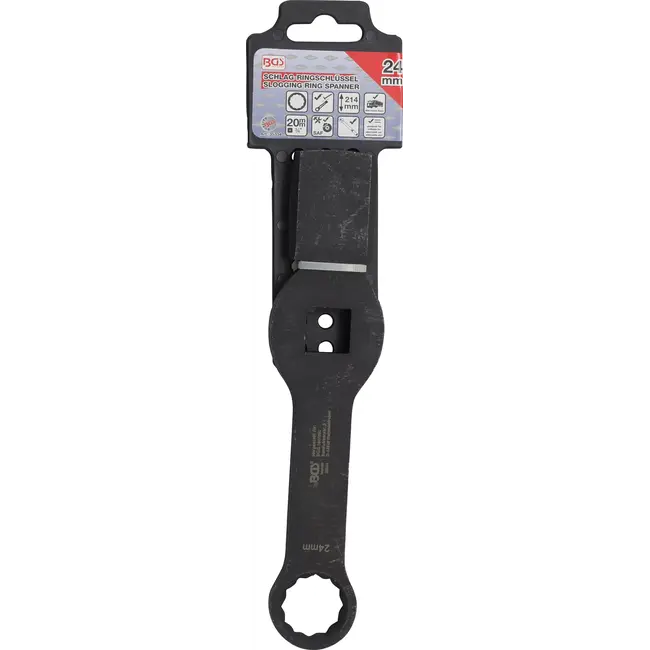 BGS Slag-ringsleutel - twaalfkant - met 2 slagvlakken - 24 mm