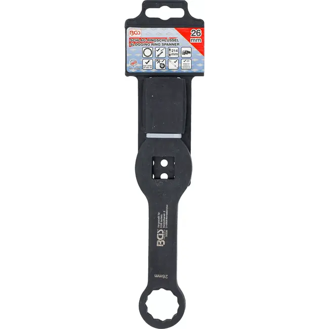BGS Slag-ringsleutel - twaalfkant - met 2 slagvlakken - 26 mm