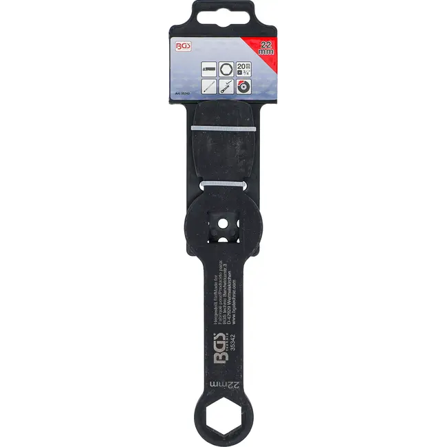 BGS Slag-ringsleutel - zeskant - met 2 slagvlakken - 22 mm