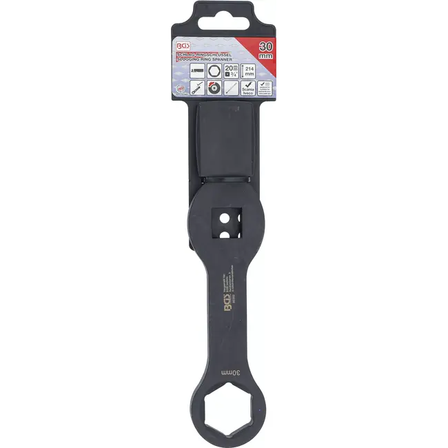 BGS Slag-ringsleutel - zeskant - met 2 slagvlakken - 30 mm