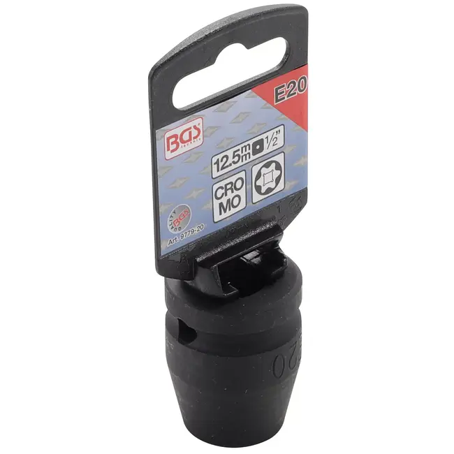 BGS Kracht Dopsleuteldop E-profiel - 1/2" - E20