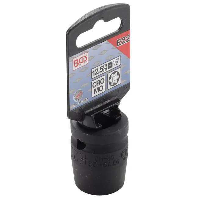 BGS Kracht Dopsleuteldop E-profiel - 1/2" - E22