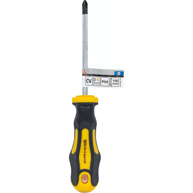 BGS Schroevendraaier - kruiskop PH2 - Meslengte 100 mm