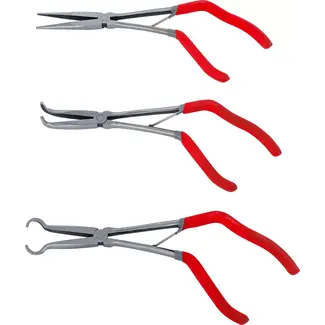 BGS Set telefoon- en langbektangen - met pistoolgreep - 275 mm - 3 delig