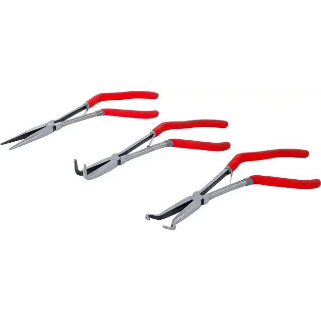 BGS Set telefoon- en langbektangen - met pistoolgreep - 275 mm - 3 delig