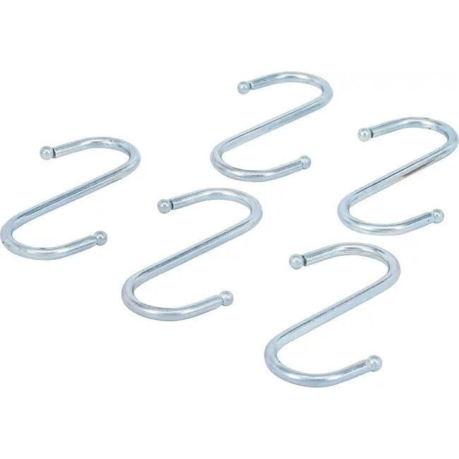 BGS S-hakenset - 100 mm - 5 delig