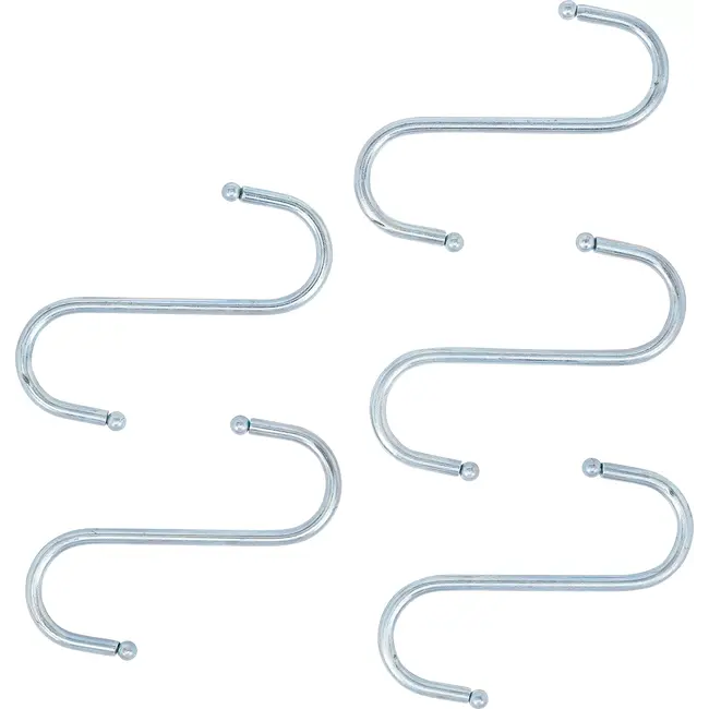 BGS S-hakenset - 100 mm - 5 delig