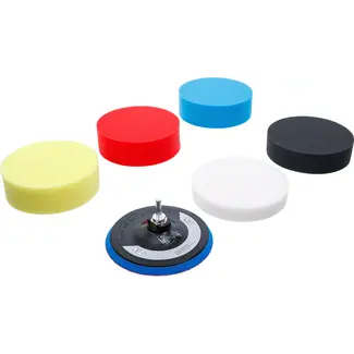 BGS technic Set polijstsponzen - Ø 150 mm - 6 delig
