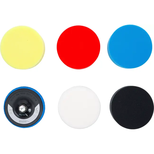 BGS Set polijstsponzen - Ø 150 mm - 6 delig