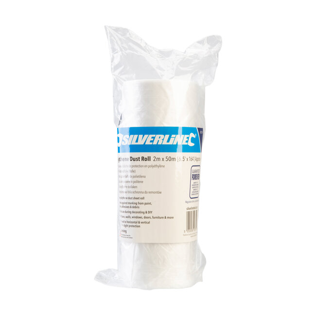 Silverline Rol polytheen stoflaken ca. 2 x 50 meter