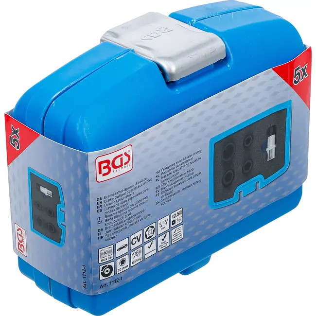 BGS Remklauw dopsleutelset - 5-kant (Petagon) - 5 delig