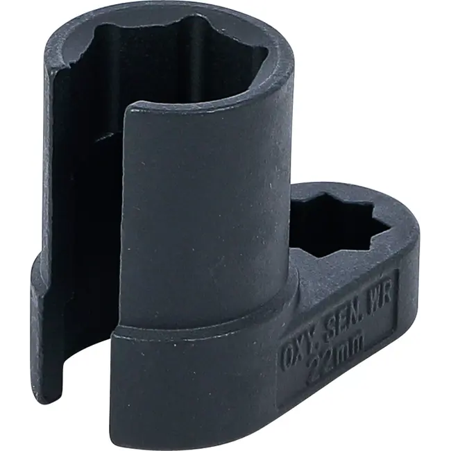 BGS Lambdasonde Dopsleuteldop - gebogen - 1/2" dubbele 4-kant aandrijving - 22 mm - gleuf 11 mm