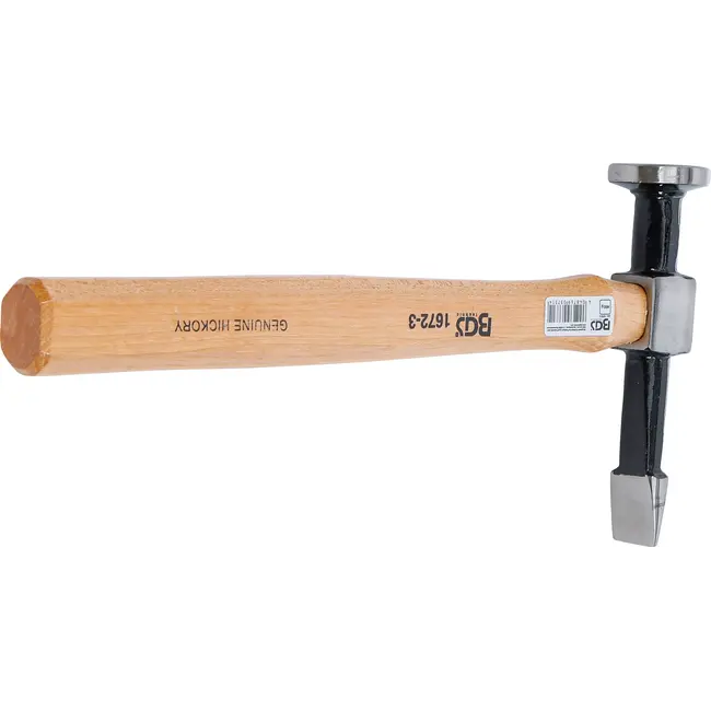 BGS Carrosseriehamer - ronde, vlakke kop / rechte horizontale pen