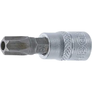 BGS technic Dopsleutelbit - 1/4" - Torx met boring T45