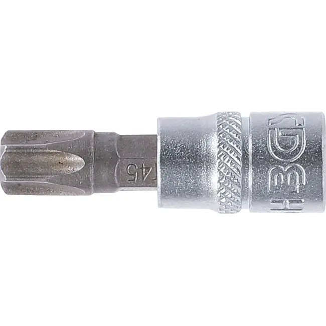 BGS Dopsleutelbit - 1/4" - Torx met boring T45