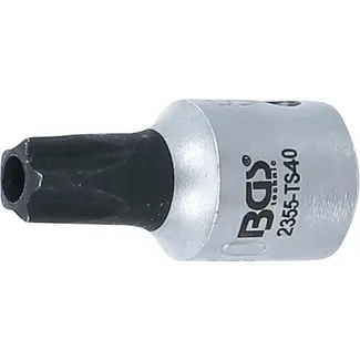 BGS technic Dopsleutelbit - 1/4" - TS-profiel (voor Torx-plus) met boring TS40