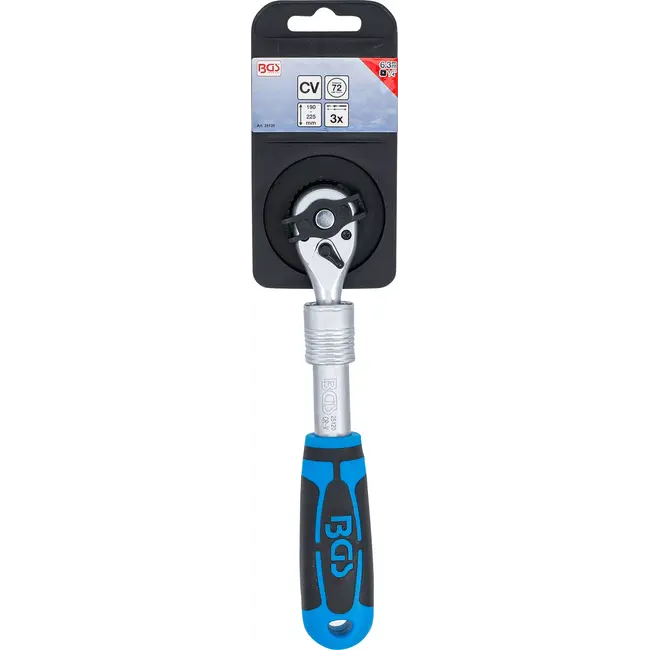 BGS Ratelsleutel, uittrekbaar - 1/4" - 190 - 225 mm
