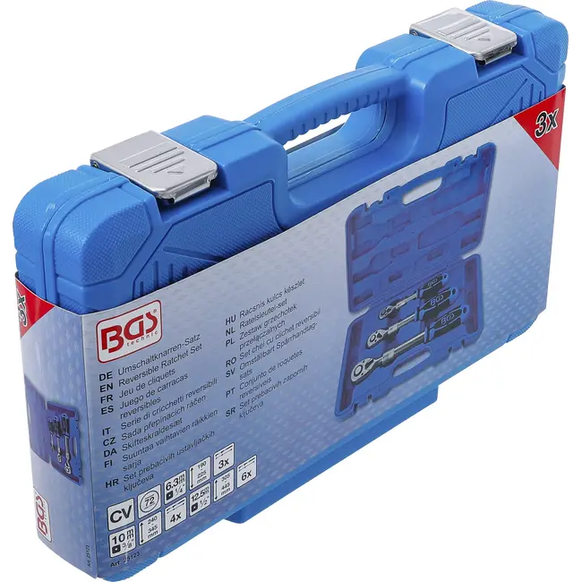 BGS Ratelsleutel-set - uittrekbaar - 1/4" - 3/8" - 1/2" - 3 delig