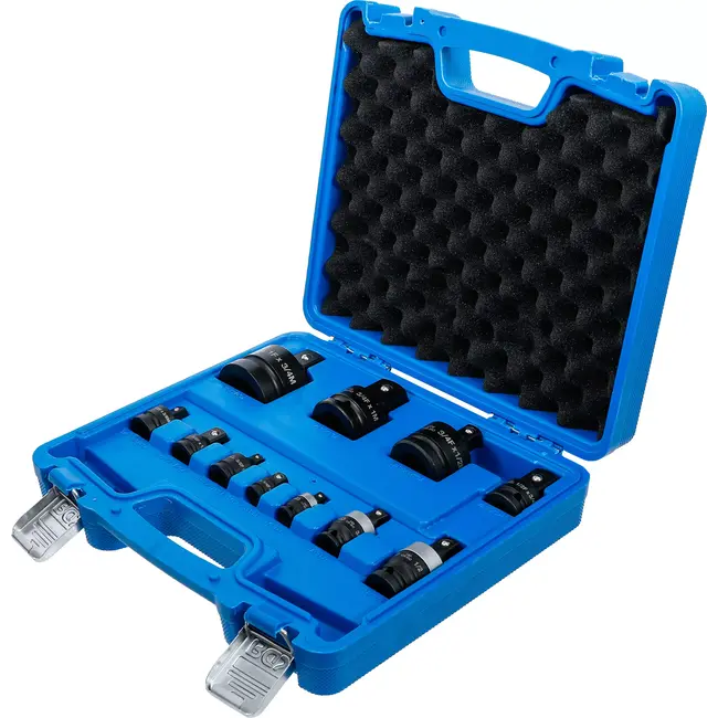 BGS Kracht adapter + kogelgewrichtset - 1/4" - 1" - 11 delig