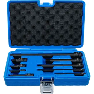 BGS technic Kracht verlengstukset - 1/4" / 3/8" / 1/2" - 9 delig