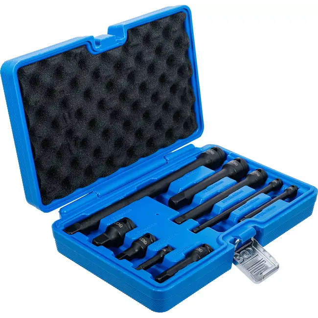 BGS Kracht verlengstukset - 1/4" / 3/8" / 1/2" - 9 delig