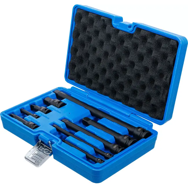 BGS Kracht verlengstukset - 1/4" / 3/8" / 1/2" - 9 delig