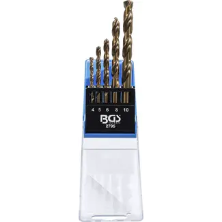 BGS technic Spiraalborenset - HSS - 4 - 10 mm - 5 delig