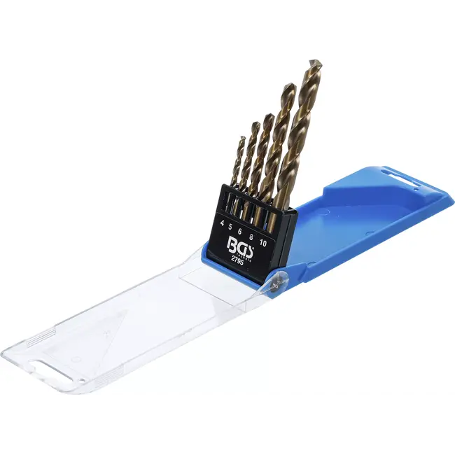 BGS Spiraalborenset - HSS - 4 - 10 mm - 5 delig