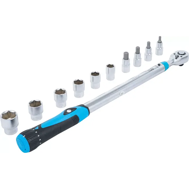 BGS Momentsleutelset - 1/2" - 40 - 200 Nm - 11 delig