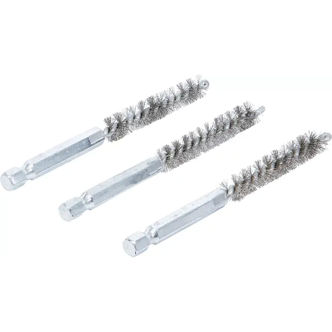 BGS Staalborstel - 9 mm - 1/4" - 3 delig