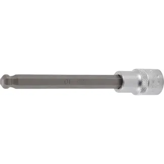 BGS technic Dopsleutelbit - lengte 140 mm - 1/2" - binnenzeskant met kogelkop 10 mm