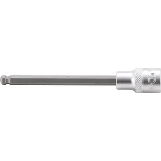 BGS technic Dopsleutelbit - lengte 140 mm - 1/2" - binnenzeskant met kogelkop 8 mm