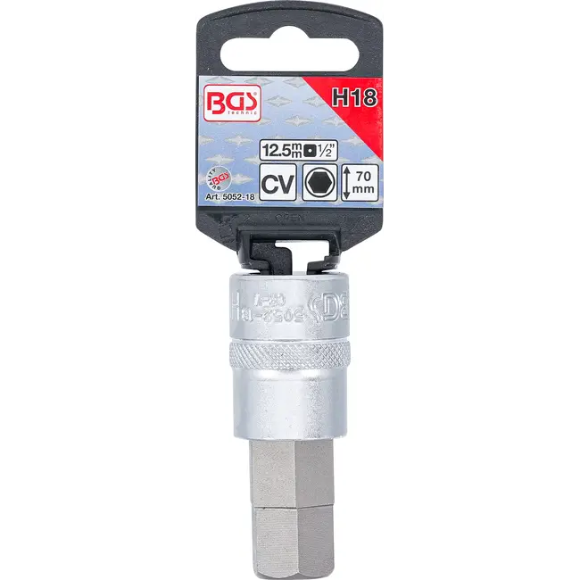 BGS Dopsleutelbit - 1/2" - binnenzeskant 18 mm
