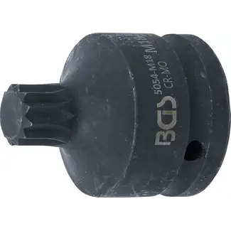 BGS Kracht dopsleutelbit - lengte 55 mm - 3/4" - veeltand (voor XZN) M18