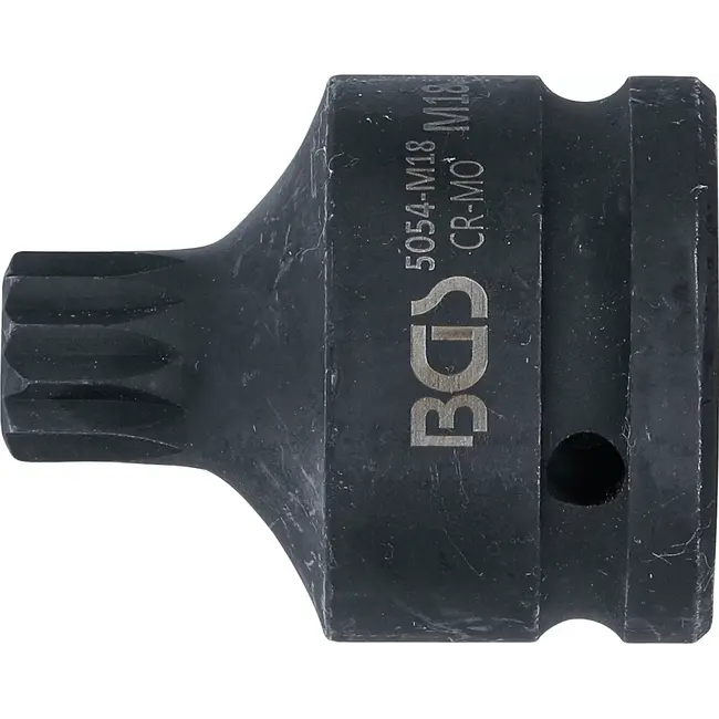 BGS Kracht dopsleutelbit - lengte 55 mm - 3/4" - veeltand (voor XZN) M18