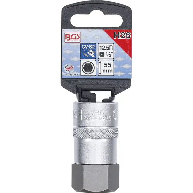 BGS Dopsleutelbit - 1/2" - binnenzeskant 26 mm