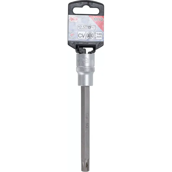 BGS Dopsleutelbit - lengte 140 mm - 1/2" - wigprofiel (voor RIBE) M10