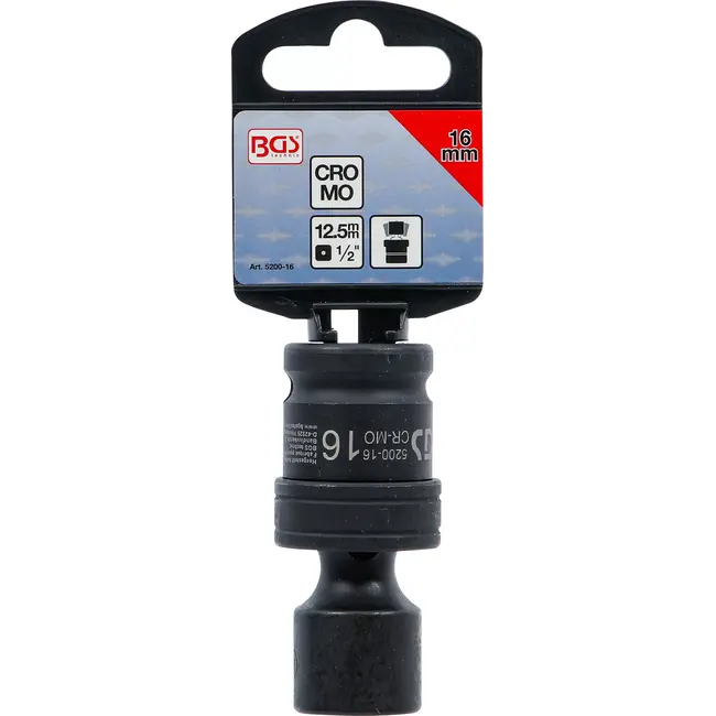 BGS Kracht kogelkop Dopsleuteldop - 1/2" - 16 mm