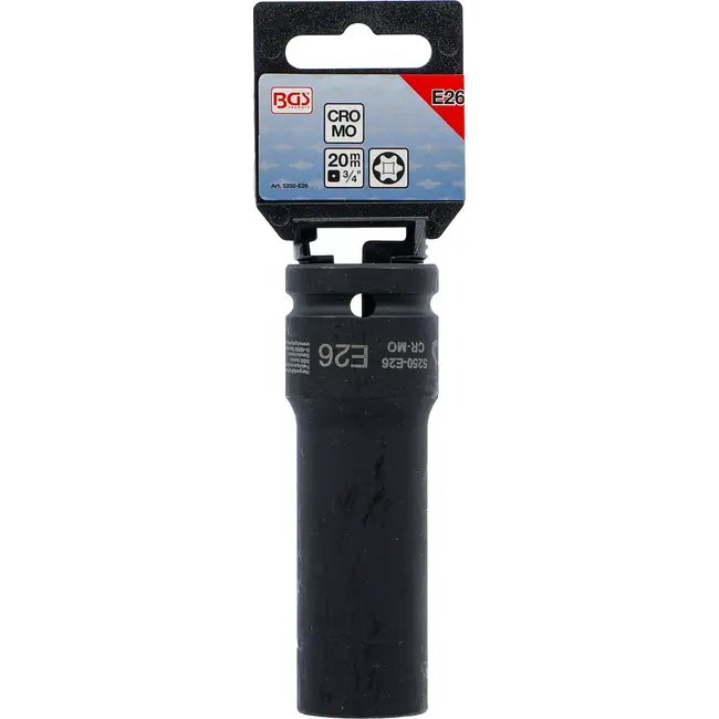 BGS Kracht Dopsleuteldop E-profiel - 3/4" - E26