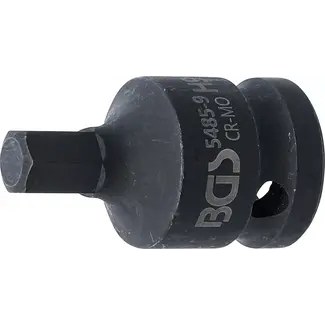BGS technic Kracht dopsleutelbit - lengte 42 mm - 1/2" - binnenzeskant 9 mm