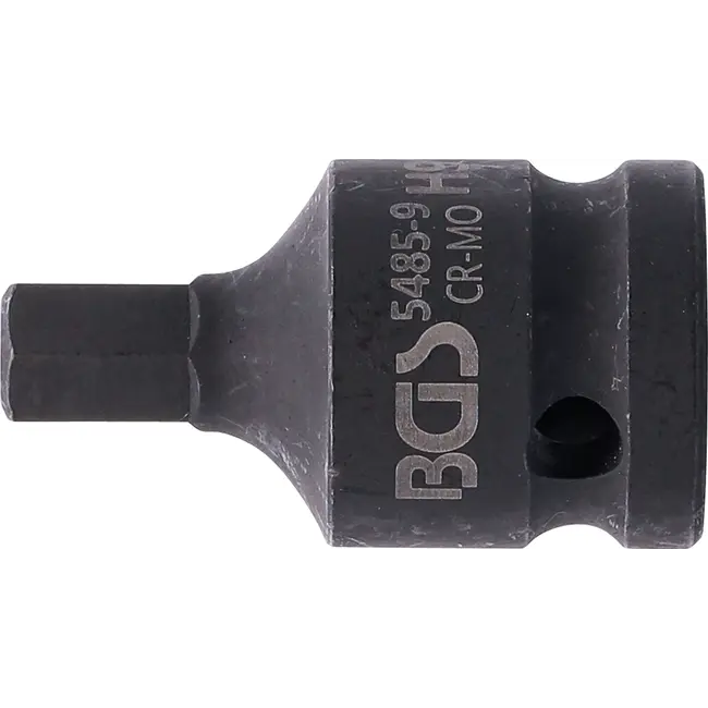 BGS Kracht dopsleutelbit - lengte 42 mm - 1/2" - binnenzeskant 9 mm